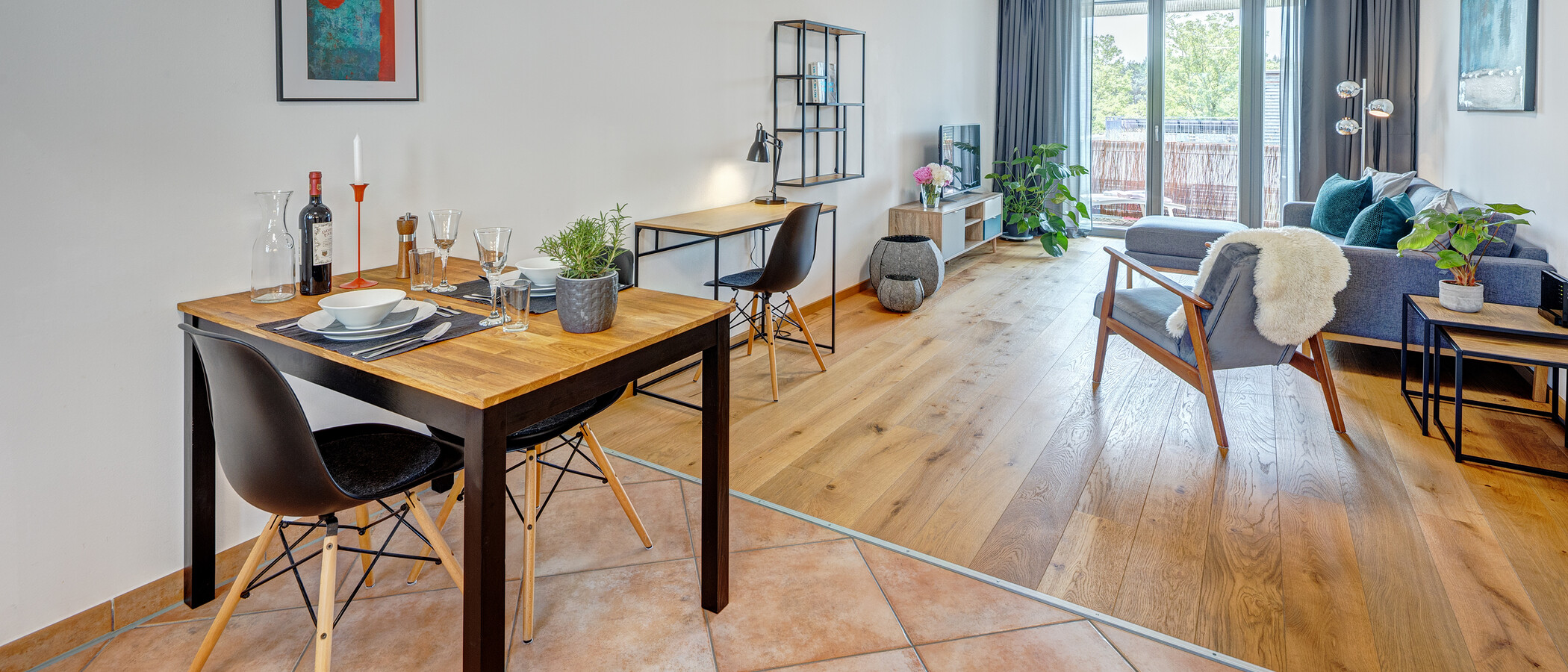 appartamento München Messestadt Riem 02 zona living 11711