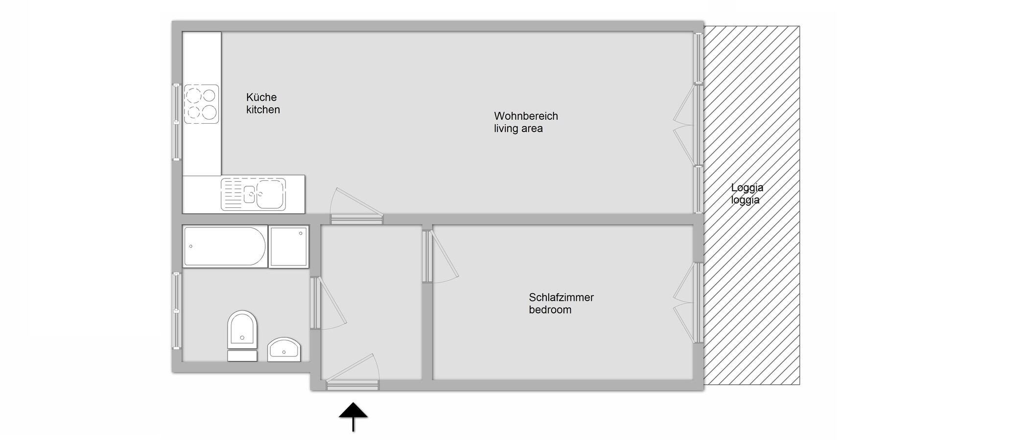 appartamento München Messestadt Riem 01 planimetria 11711