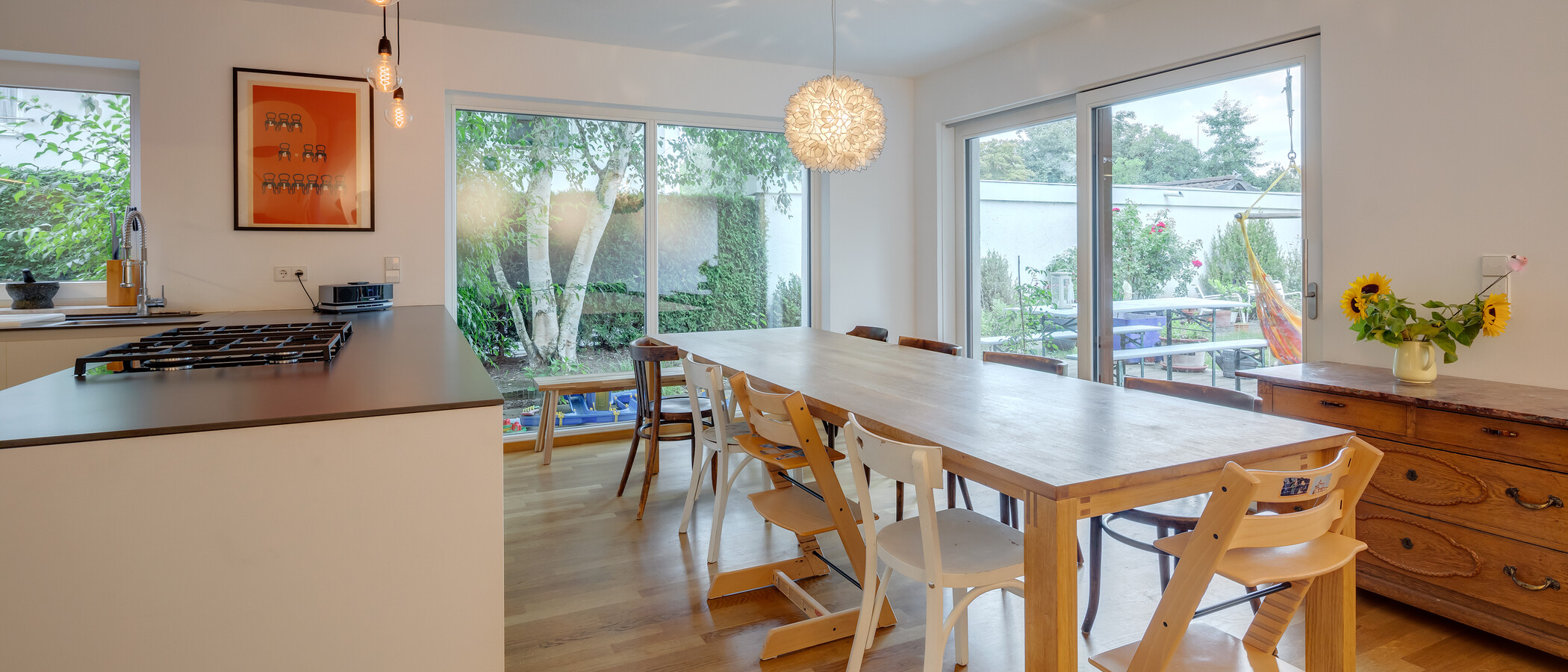 casa a schiera München Harlaching 02 zona living 11748