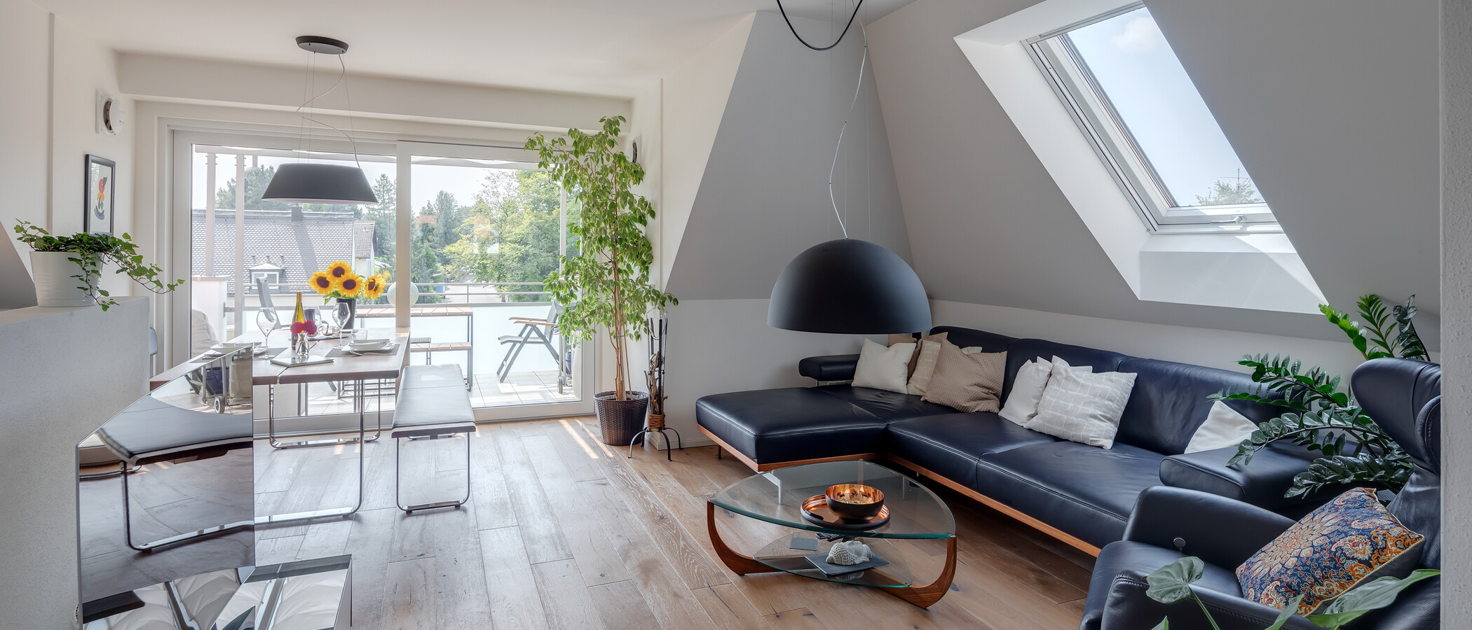 attico München Großhadern 01 zona living 11784