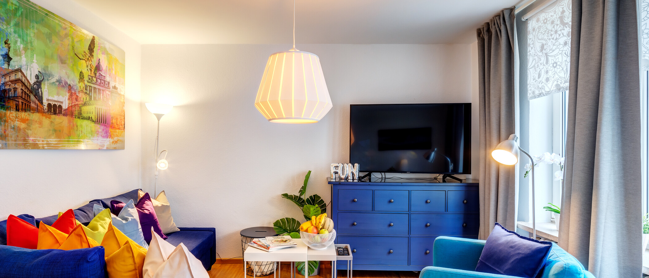 appartamento München Lehel 02 zona living 11889