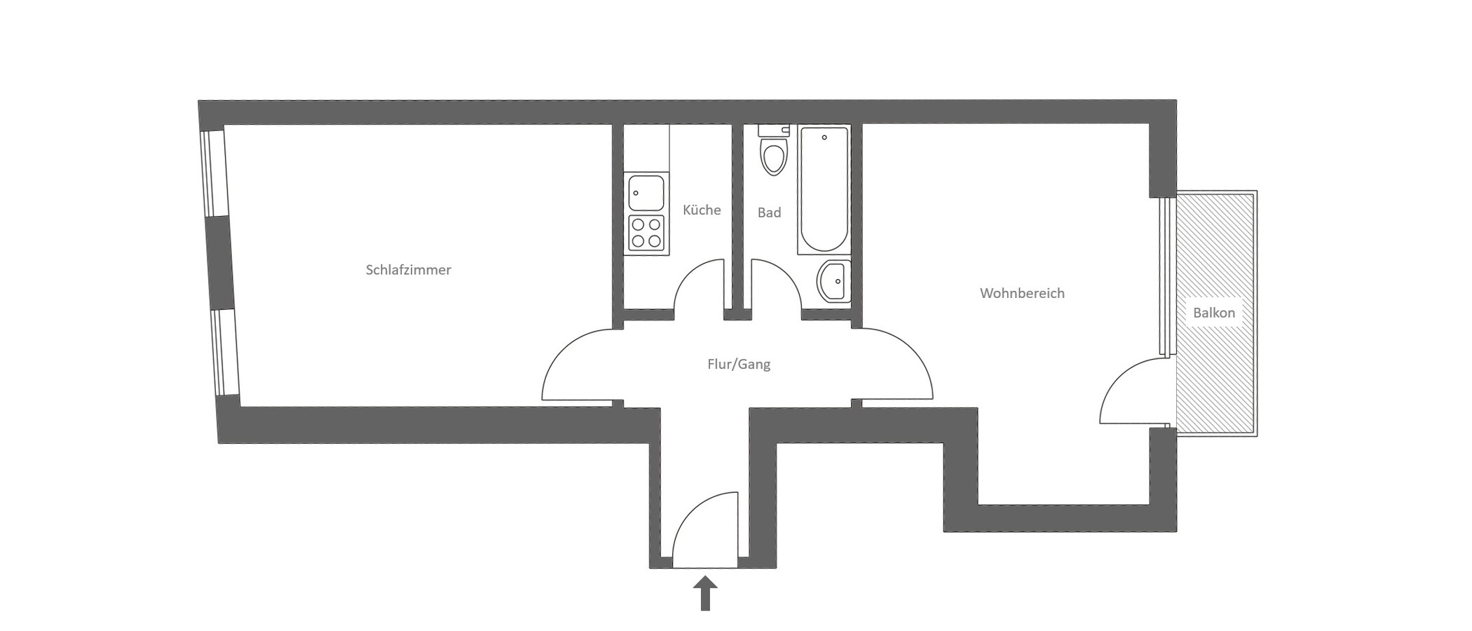 appartamento München Lehel 01 planimetria 11889