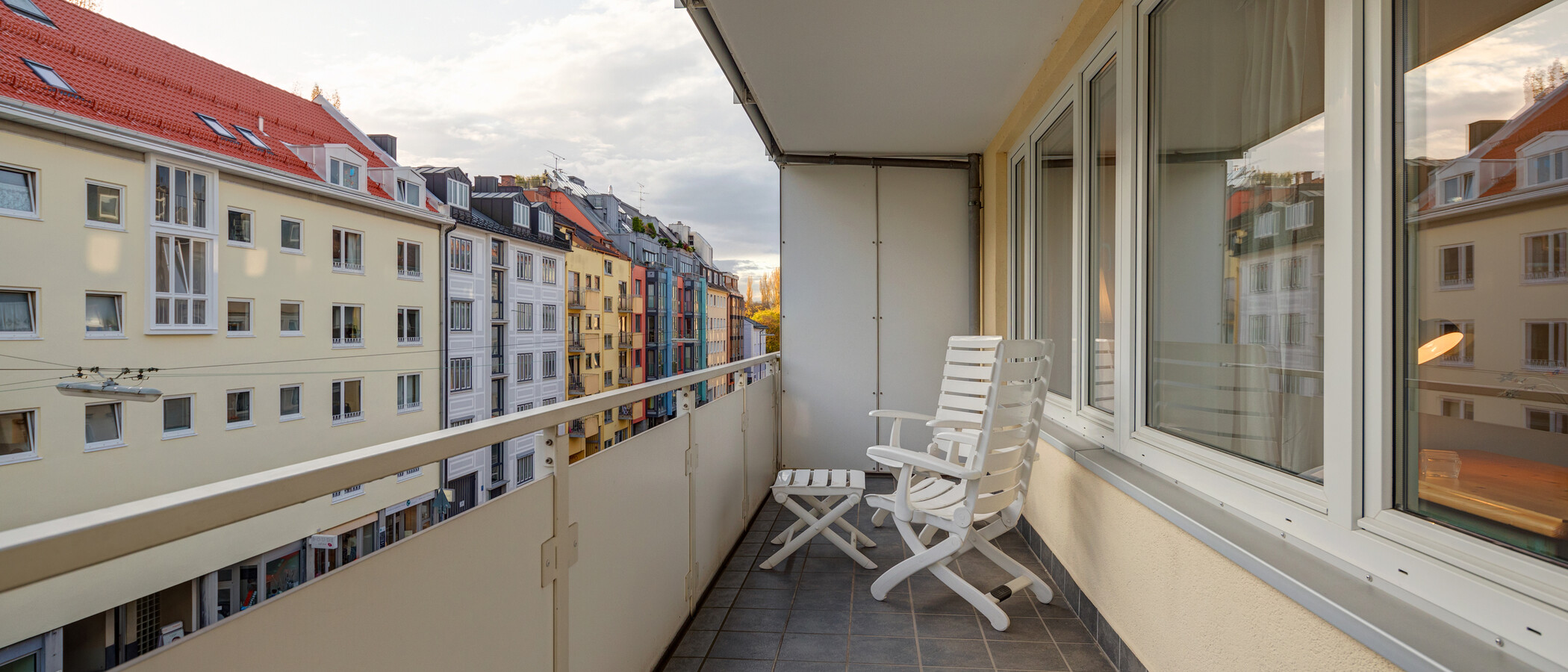 appartamento München Schwabing (links der Leopoldstraße) 03 balcone 11895
