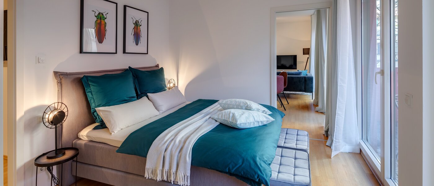 appartamento München Schwabing (rechts der Leopoldstraße) 01 camera da letto 11920