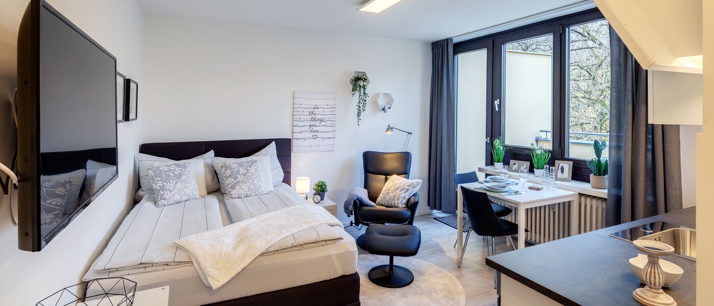 appartamento München Solln 01 zona living 11930