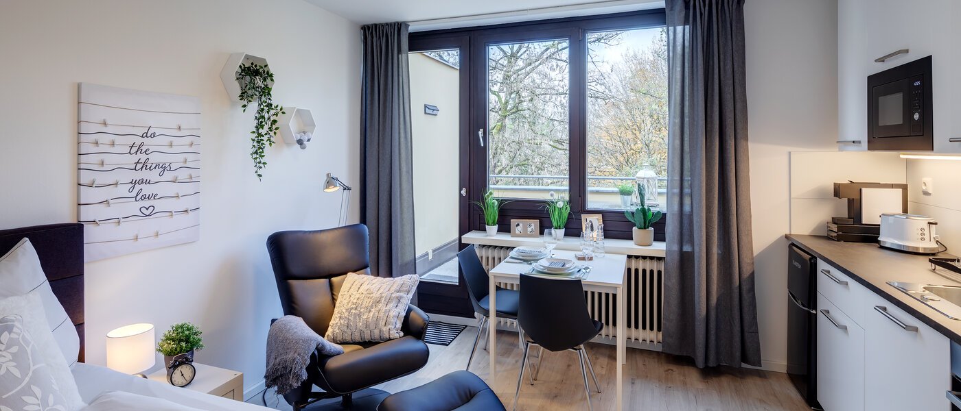 appartamento München Solln 03 zona living 11930