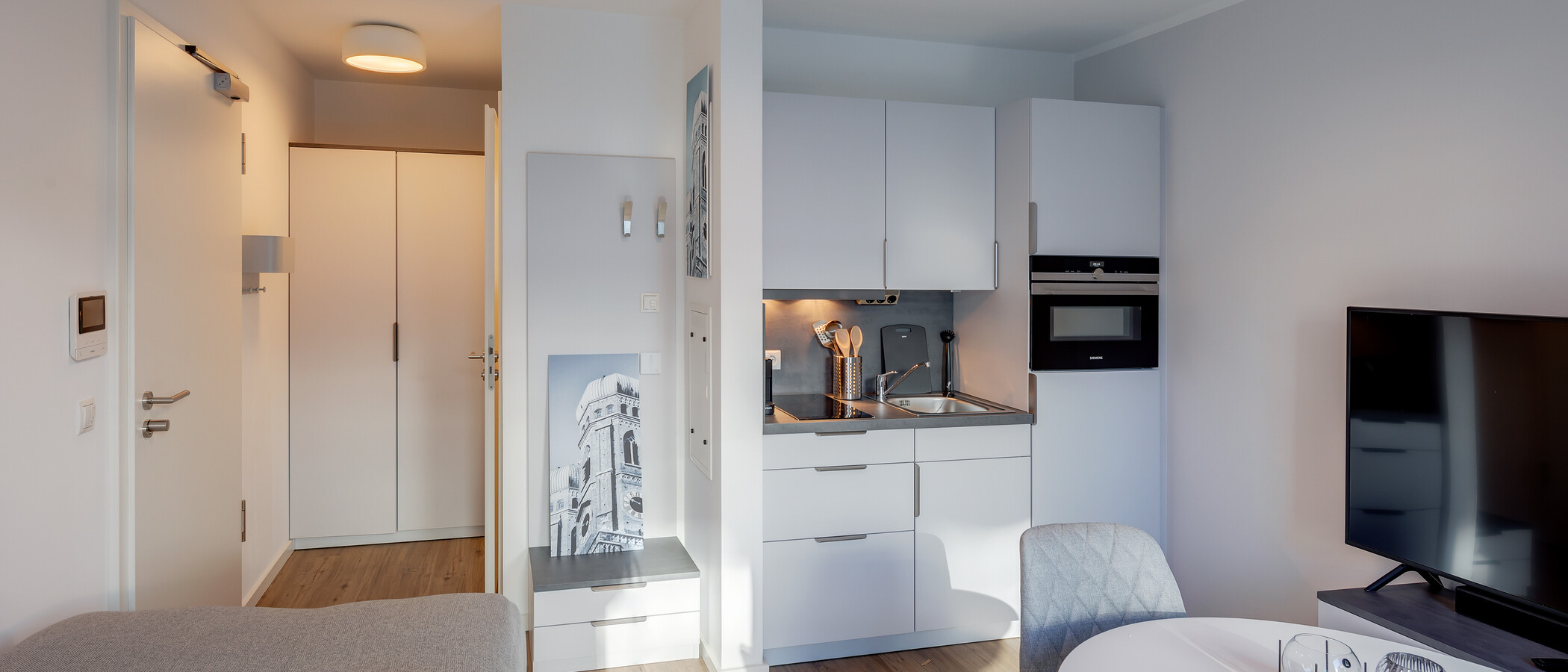 abitazione München Milbertshofen 04 zona living 11962