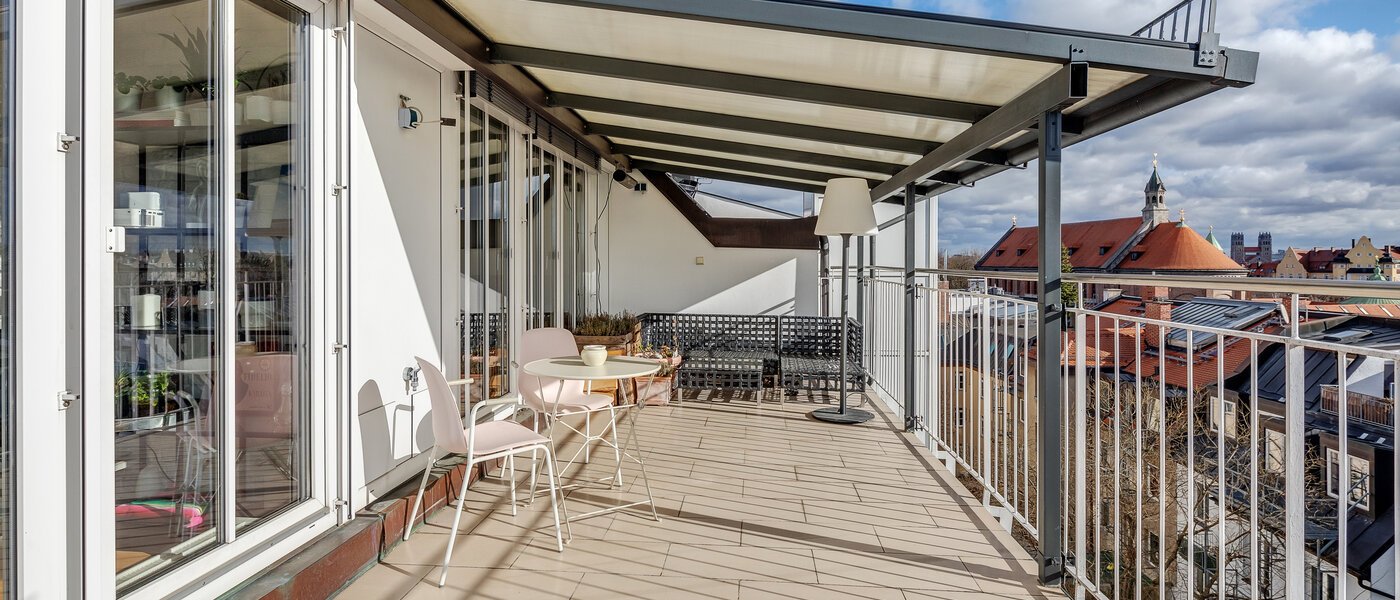 maisonette München Ludwigsvorstadt 01 terrazza sul tetto 12126