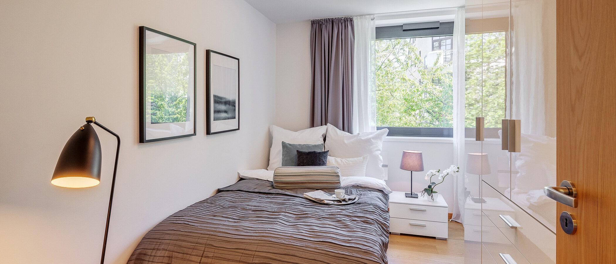 appartamento München Schwabing-West 01 camera da letto 12170