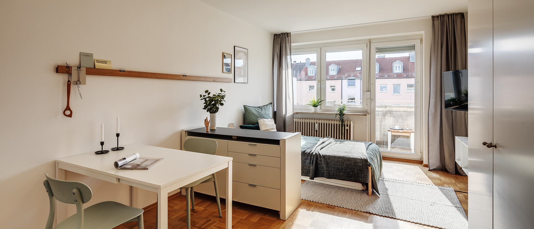 abitazione München Obergiesing 01 zona living 12198