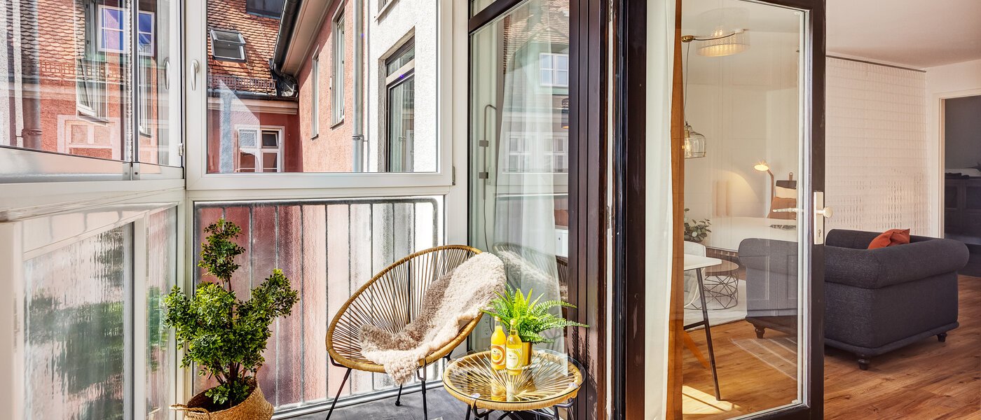 attico München Lehel 01 balcone 12257