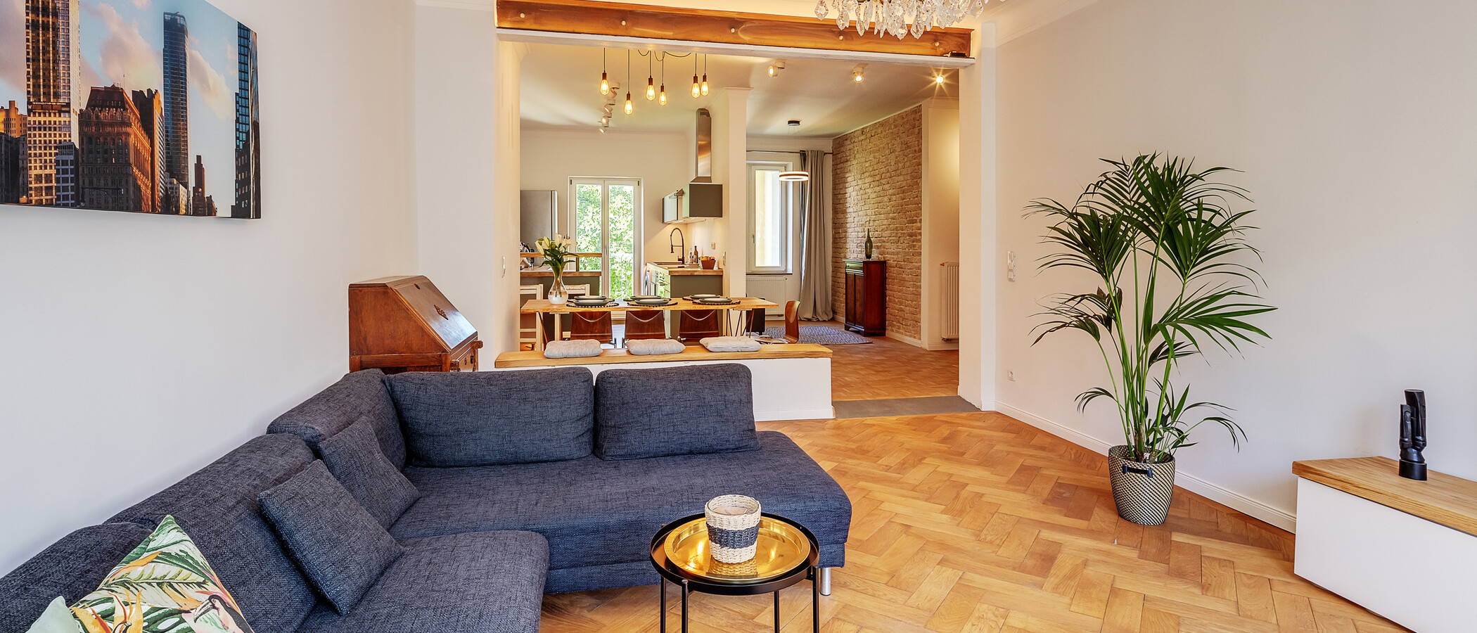 appartamento München Schwabing 01 zona living 12306