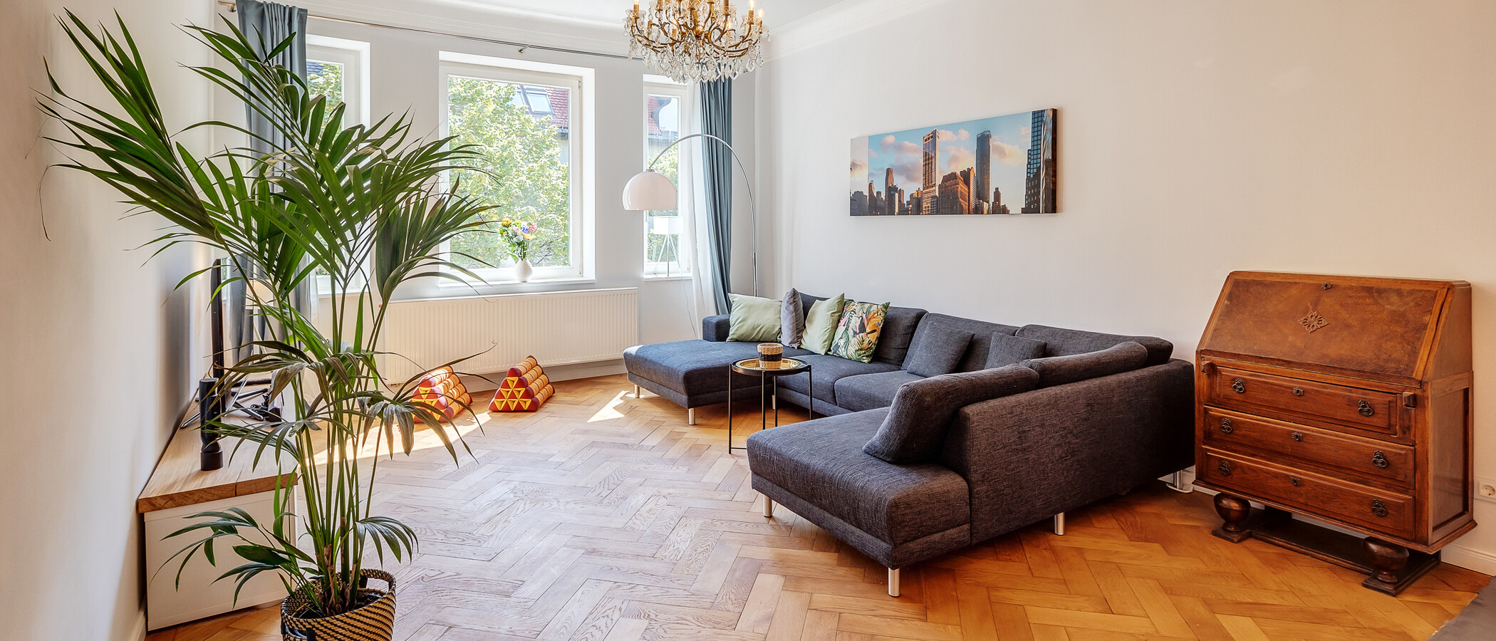 appartamento München Schwabing 02 zona living 12306