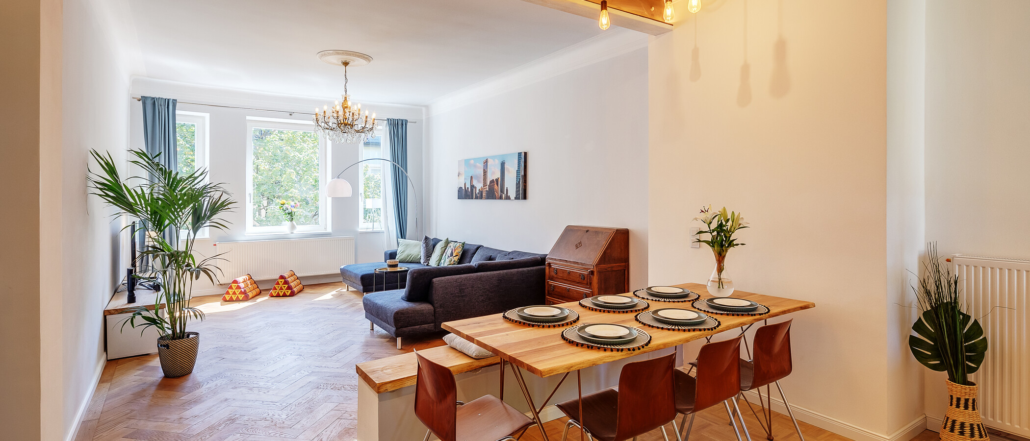 appartamento München Schwabing 01 zona pranzo 12306