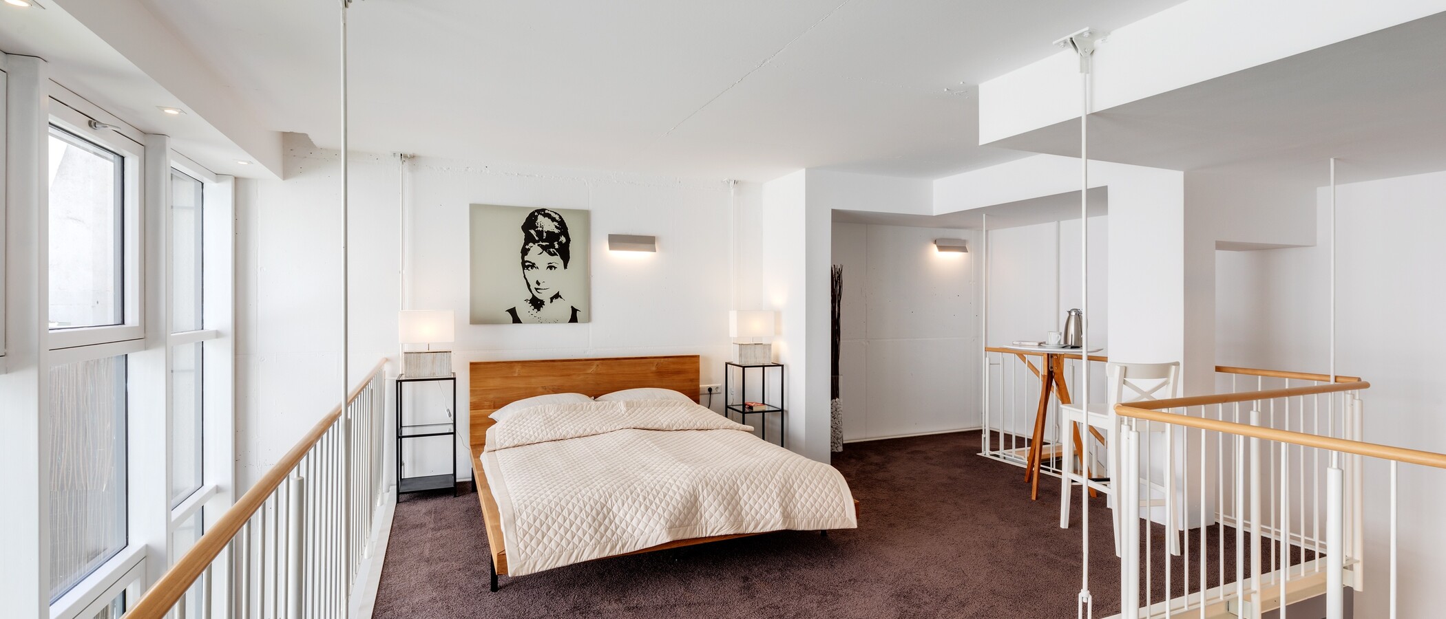 appartamento con galleria München Ludwigsvorstadt 01 zona notte 12314