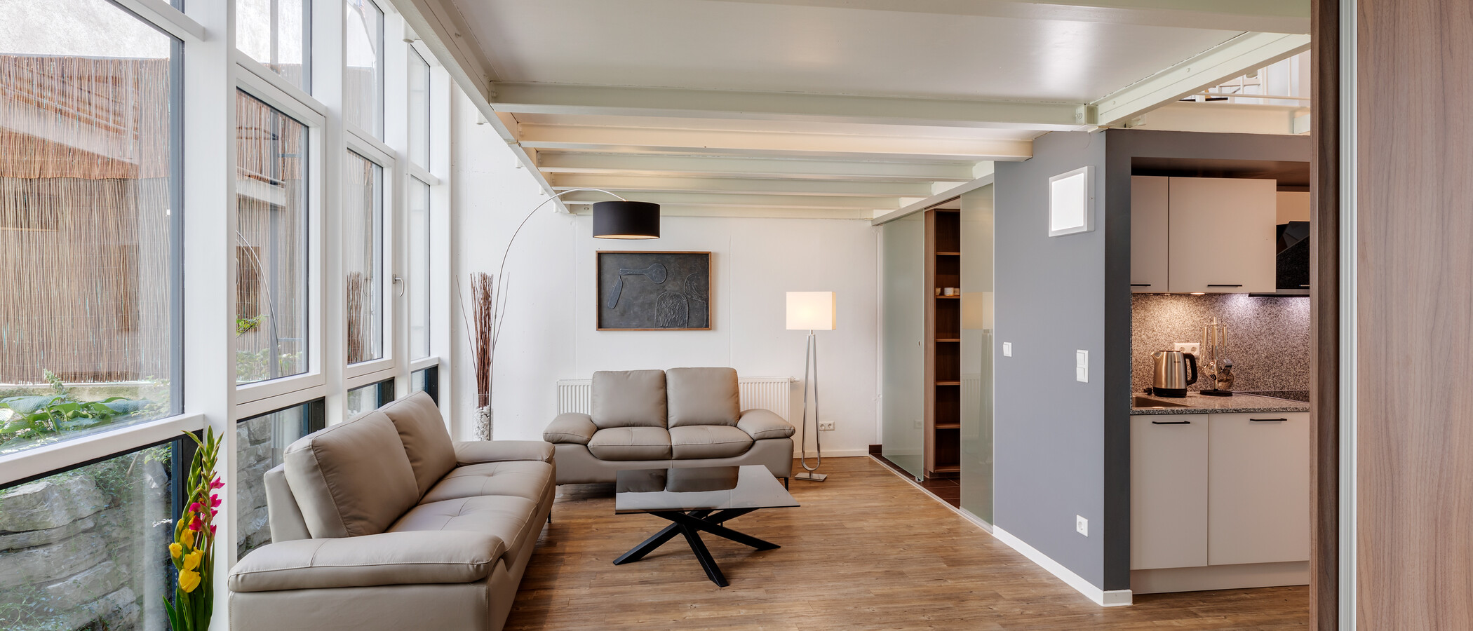 appartamento con galleria München Ludwigsvorstadt 01 zona living 12314