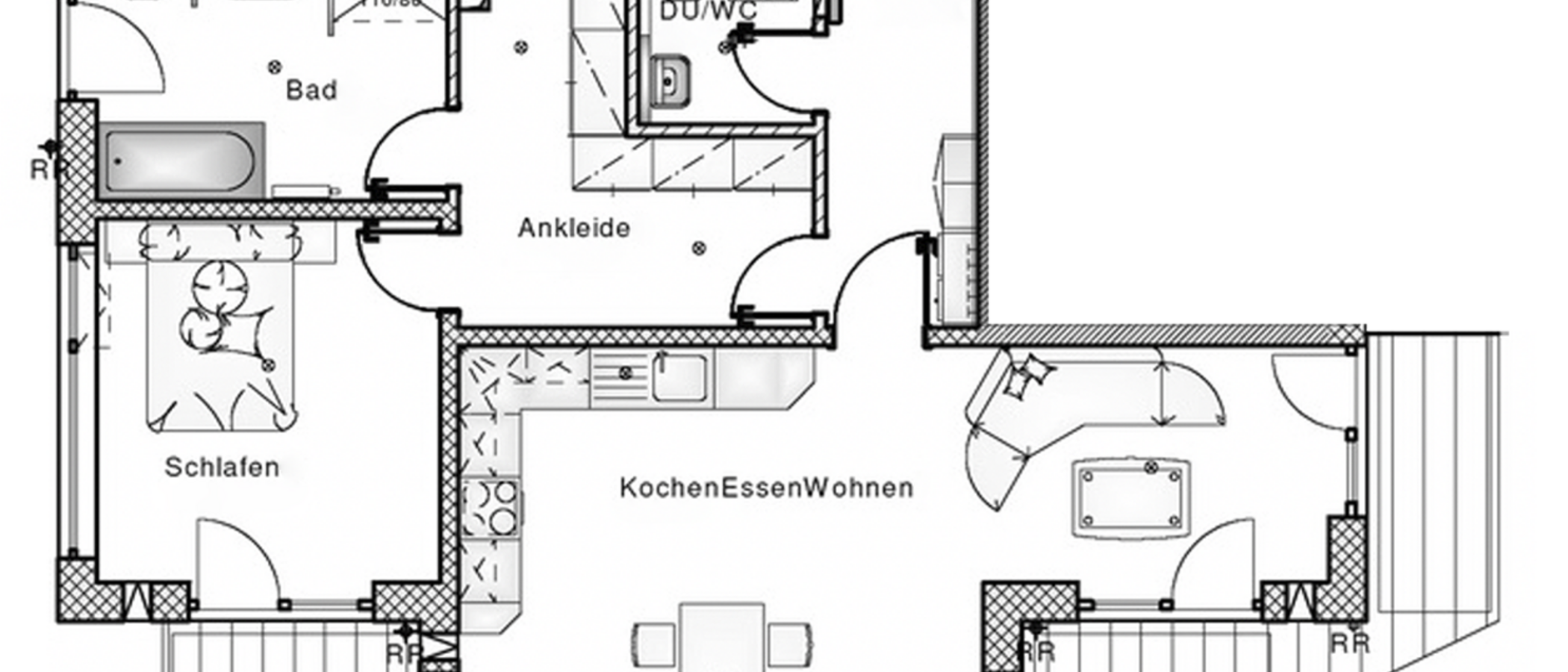 appartamento München Pasing 01 planimetria 12344