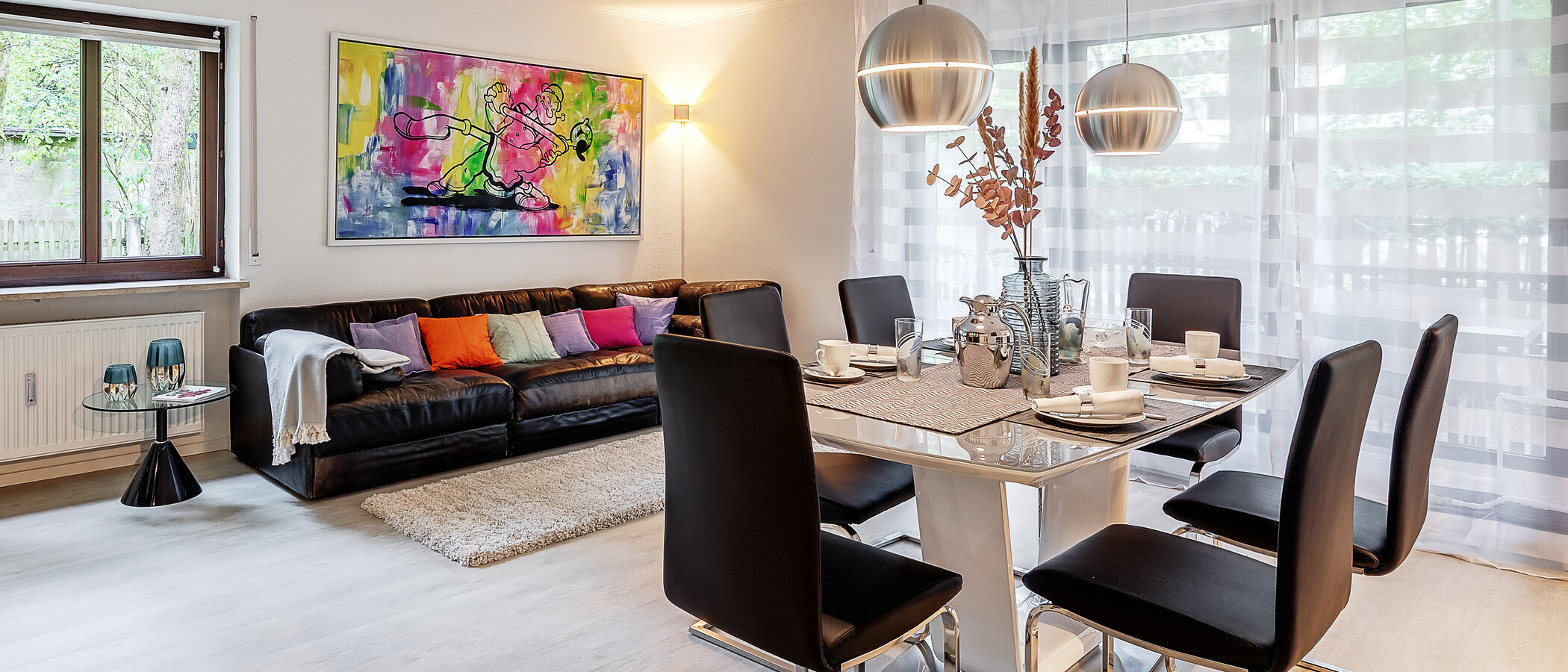 appartamento München Solln 01 zona living 12371