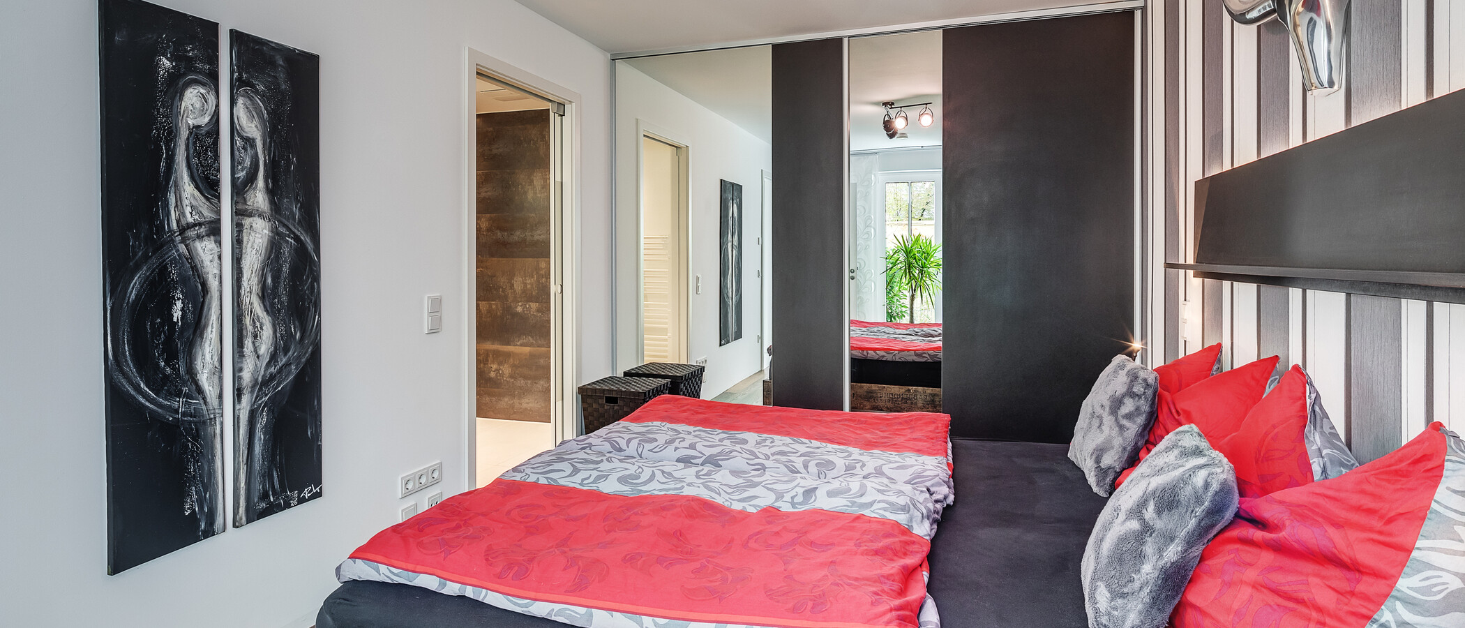 appartamento con giardino München Schwabing (rechts der Leopoldstraße) 04 camera da letto 12380
