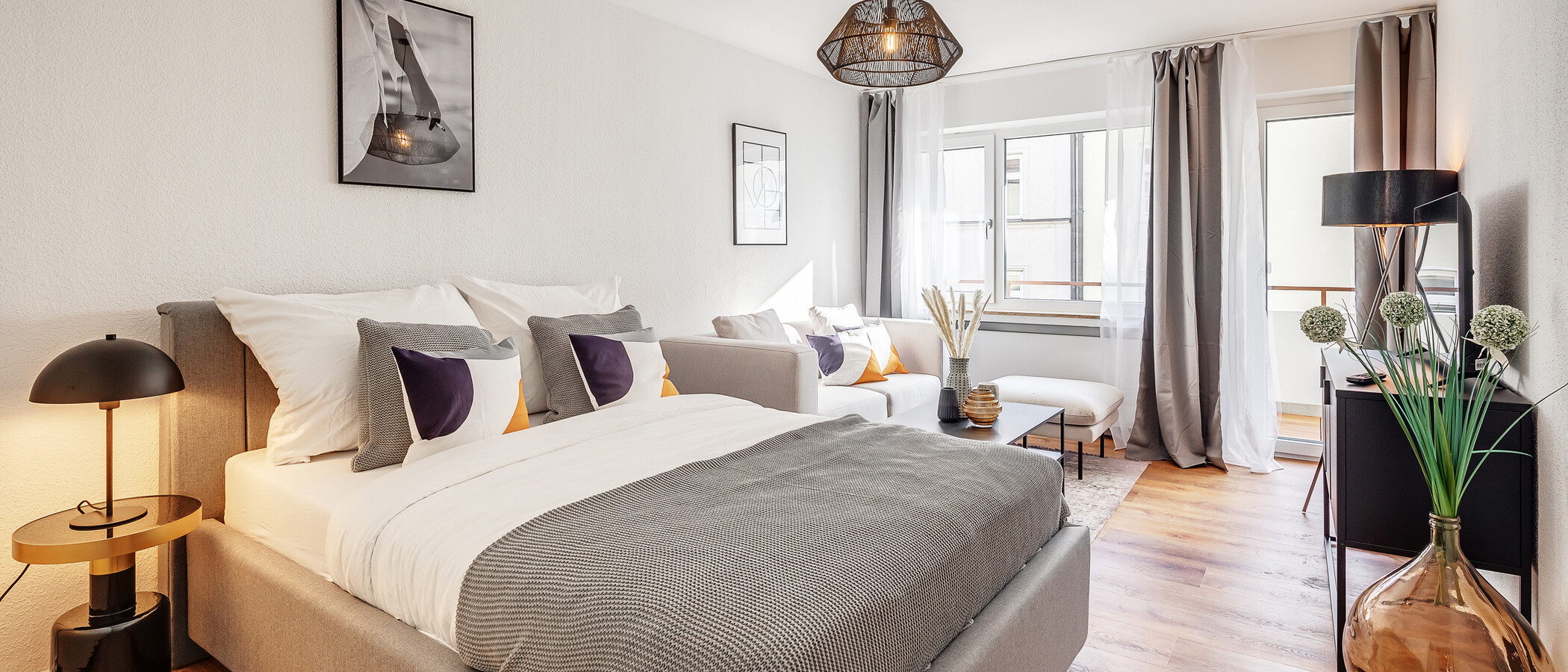 appartamento München Neuhausen 01 zona living 12418