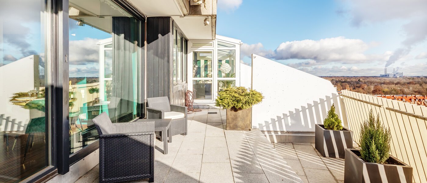 appartamento München Schwabing-Nord (zw. Leopoldstraße & Englischen Garten) 02 terrazza sul tetto 12434