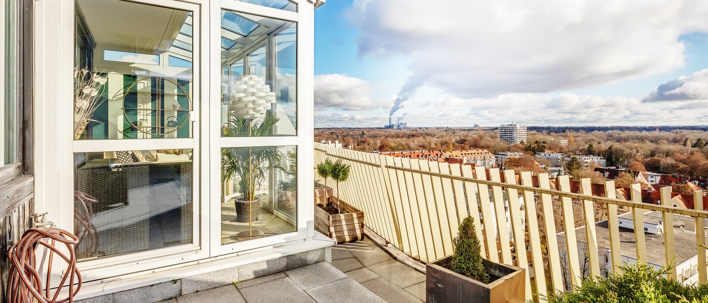 appartamento München Schwabing-Nord (zw. Leopoldstraße & Englischen Garten) 03 terrazza sul tetto 12434