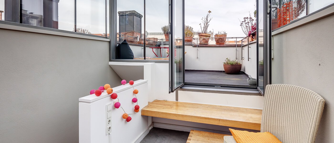 maisonette München Gärtnerplatzviertel 01 terrazza sul tetto 12440