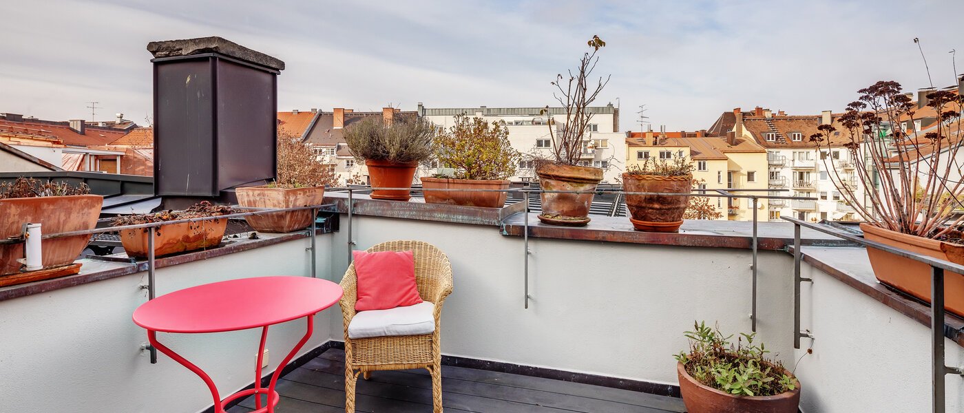 maisonette München Gärtnerplatzviertel 02 terrazza sul tetto 12440