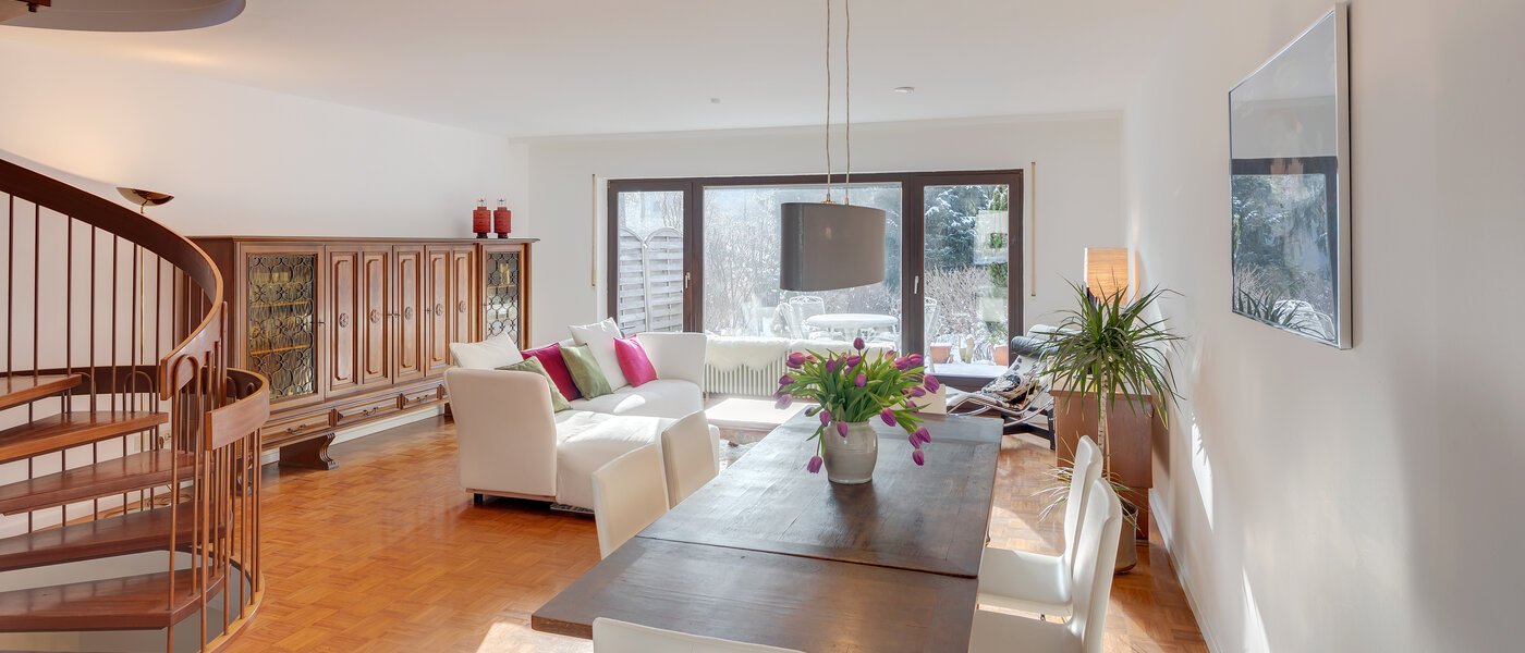 casa a schiera ad angolo München Obersendling 01 zona living 12456