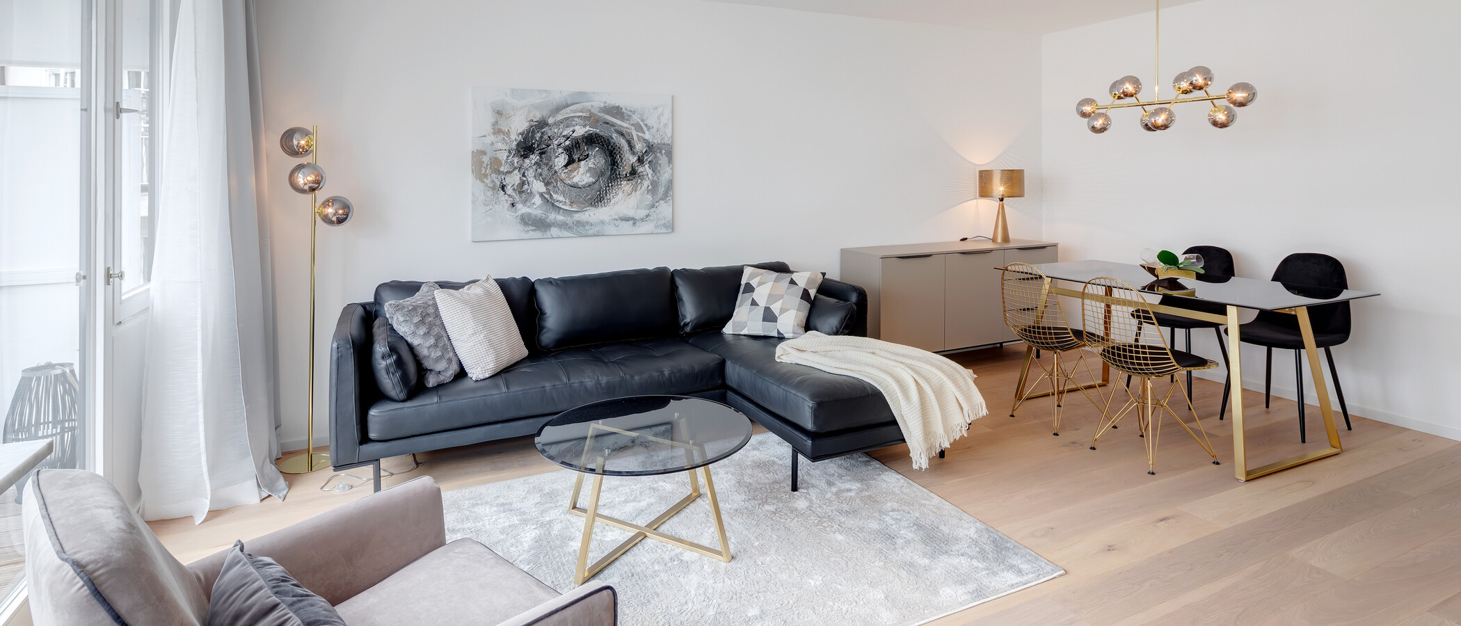 appartamento München Sendling 02 zona living 12477