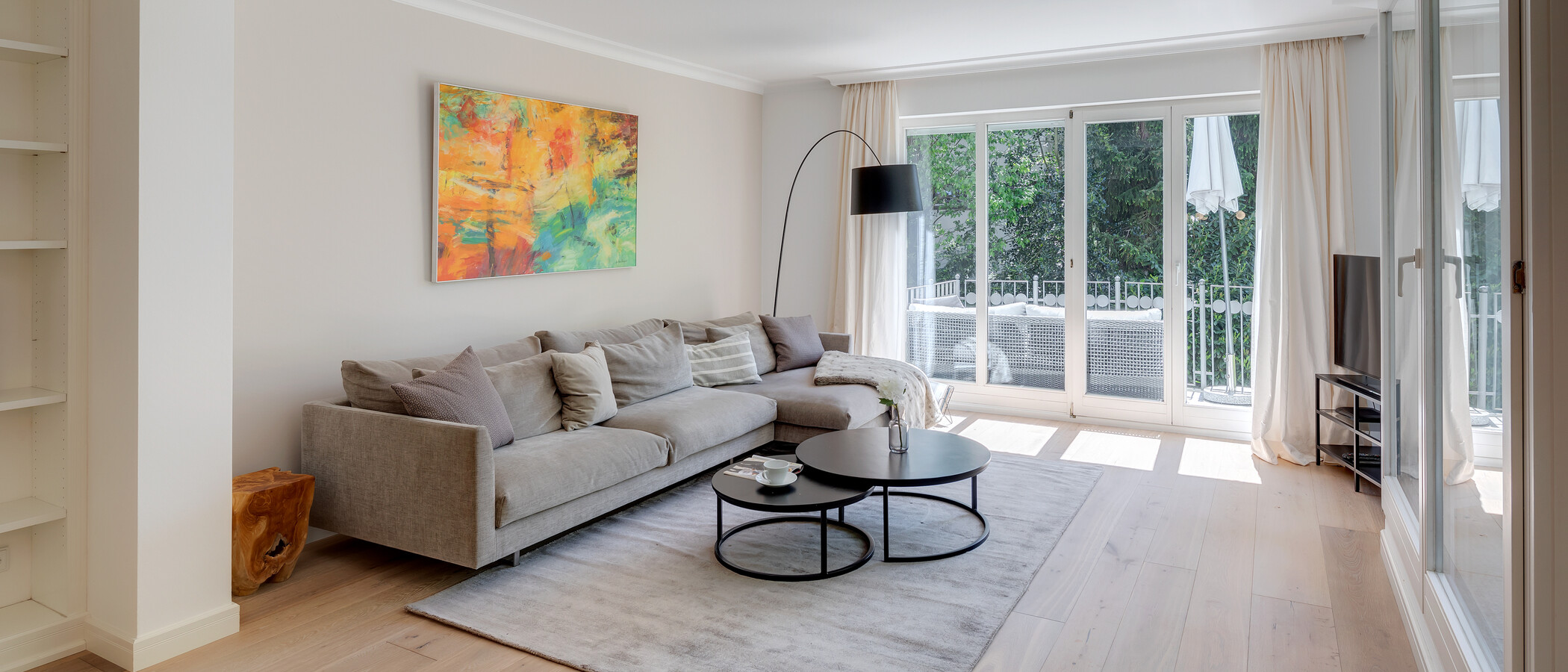 appartamento München Nymphenburg-Gern 02 zona living 12482