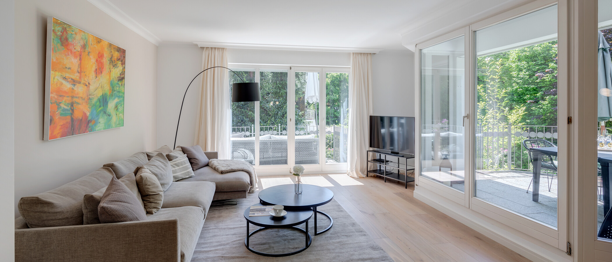 appartamento München Nymphenburg-Gern 03 zona living 12482