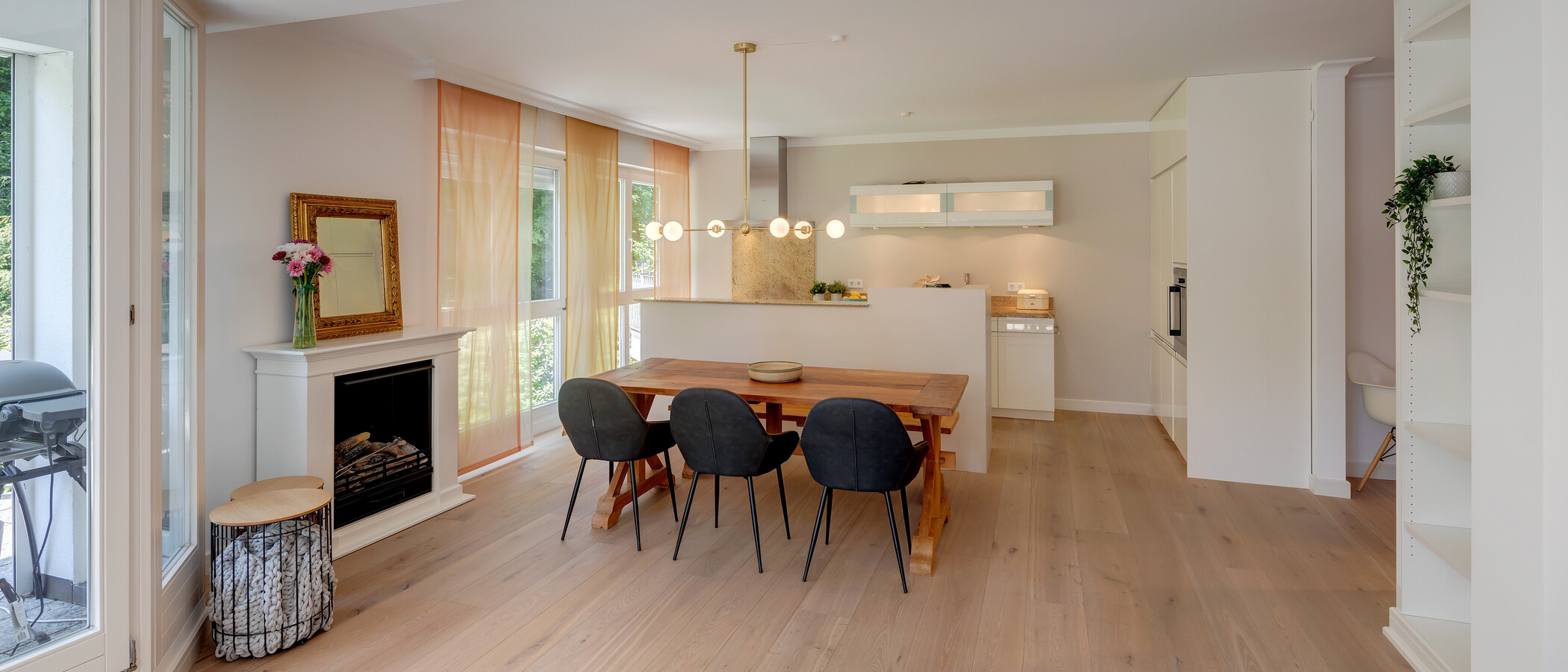 appartamento München Nymphenburg-Gern 05 zona living 12482
