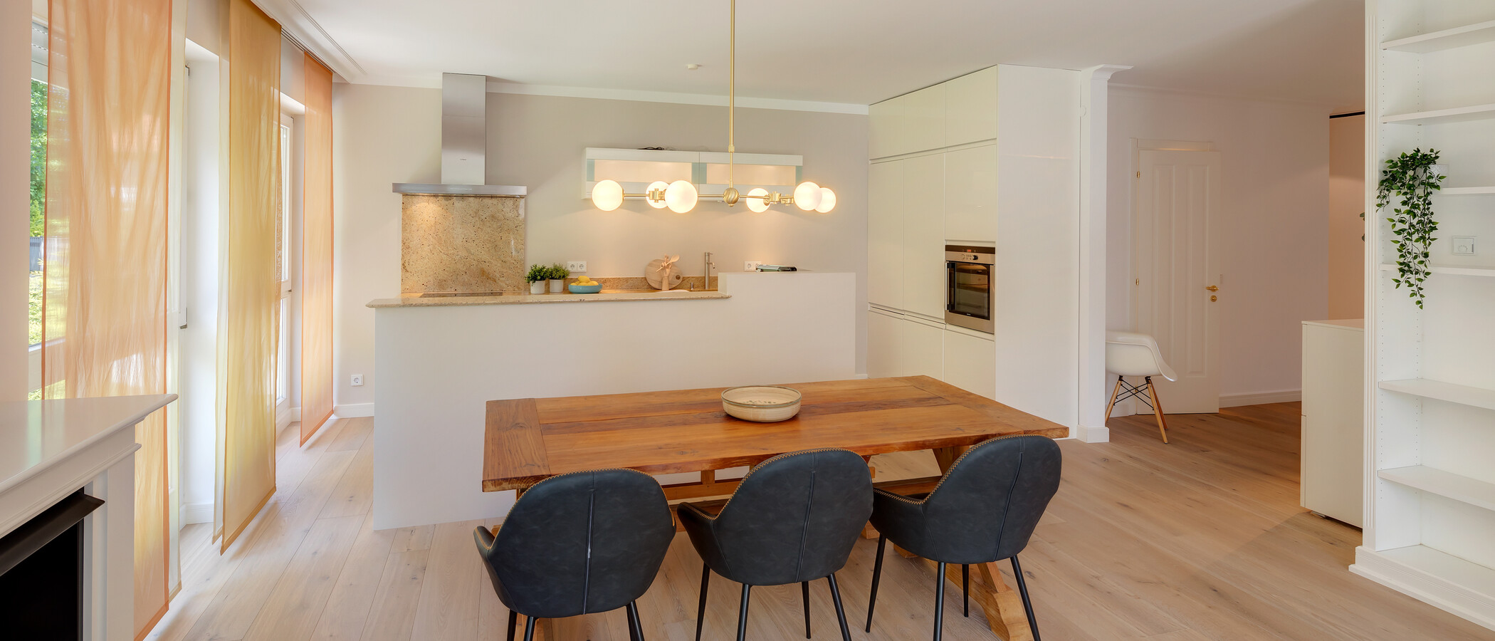 appartamento München Nymphenburg-Gern 06 zona living 12482