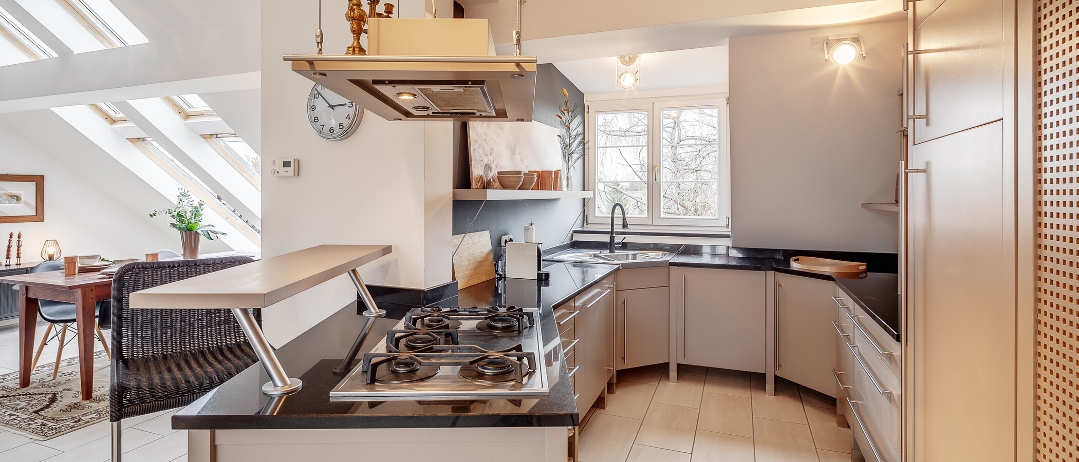 attico München Nymphenburg 01 cucina 12497