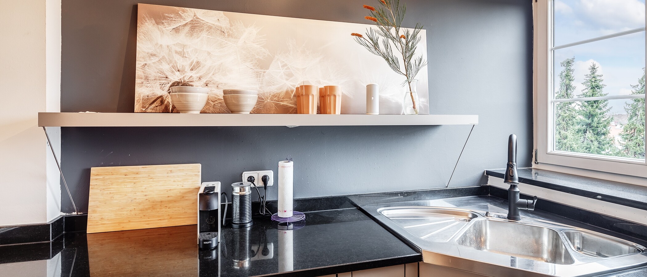 attico München Nymphenburg 02 cucina 12497