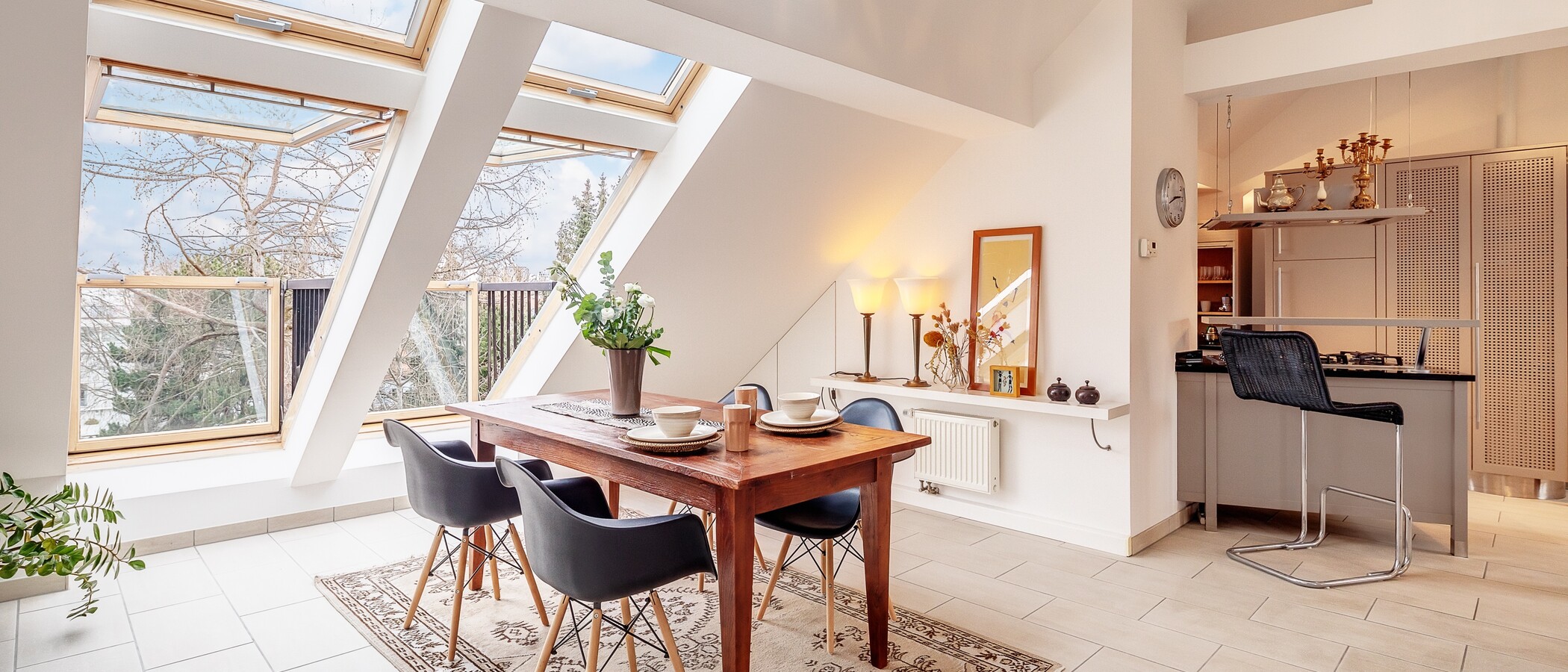 attico München Nymphenburg 03 zona living 12497