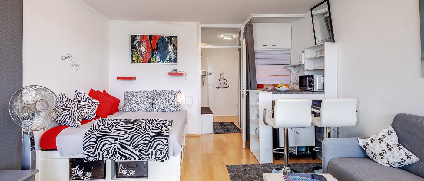 appartamento München Arabellapark 04 zona living 12513