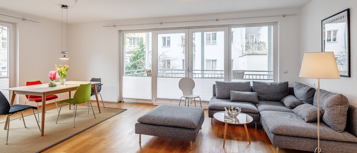 appartamento München Schwabing (rechts der Leopoldstraße) 03 zona living 12514