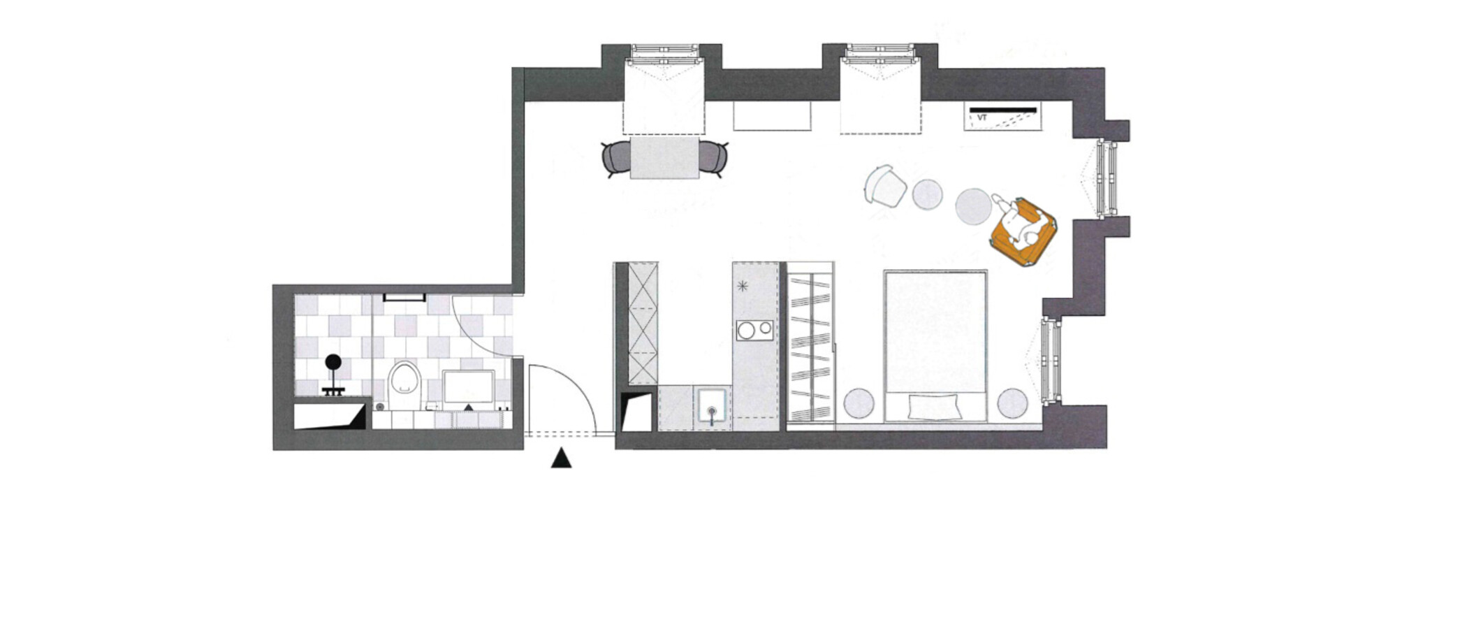 appartamento München Herzogpark 01 planimetria 12528