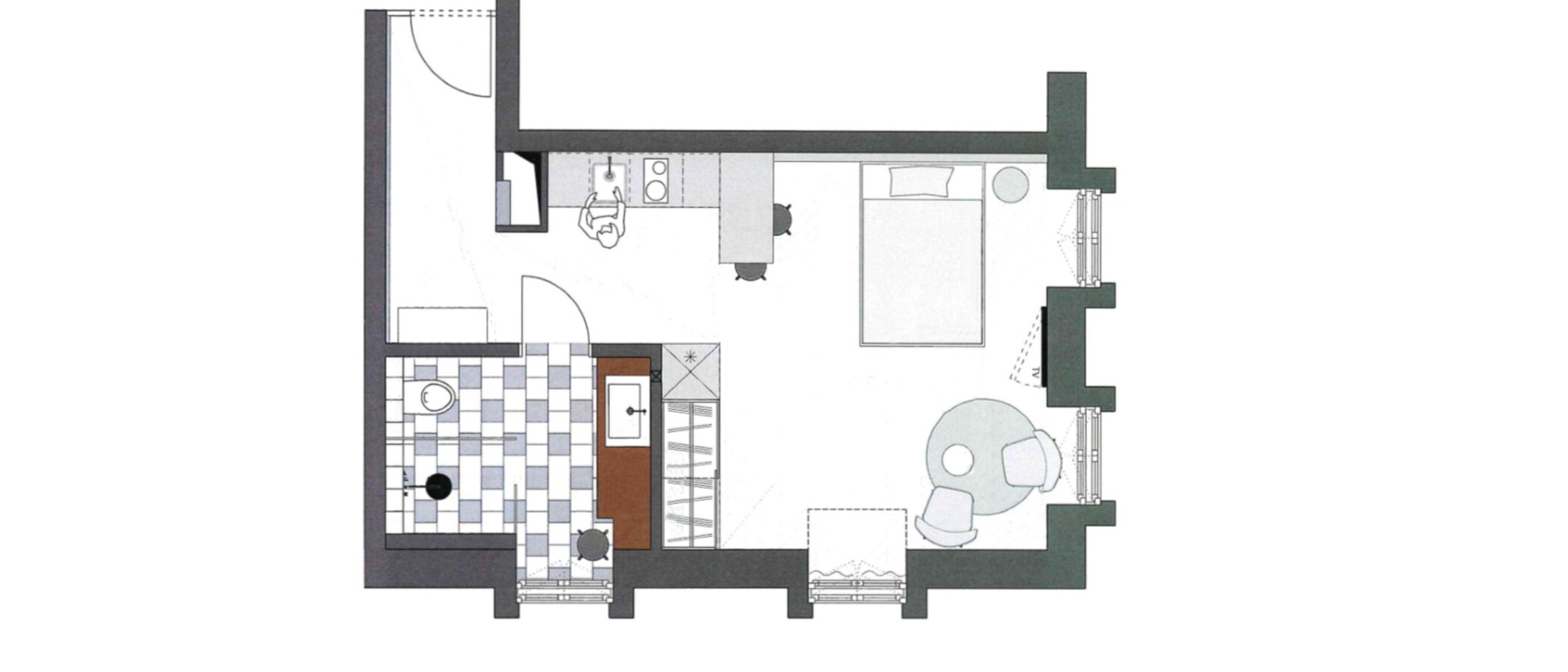 appartamento München Herzogpark 01 planimetria 12546