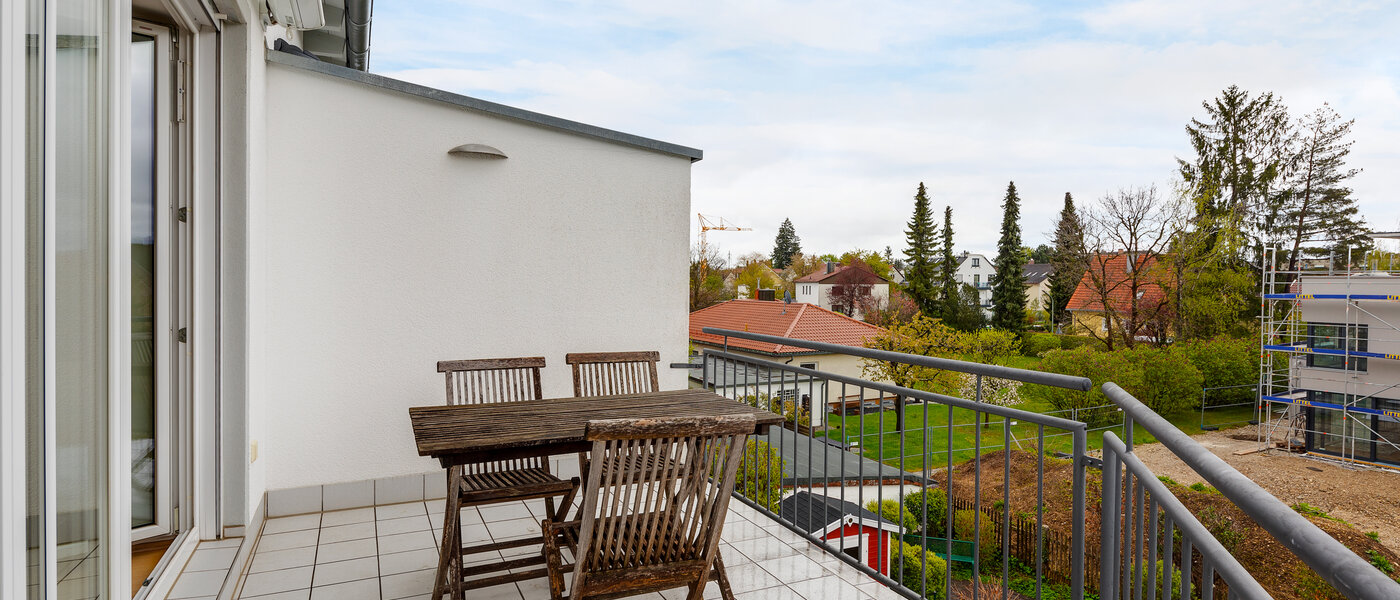 attico München Lerchenau 01 balcone 12556