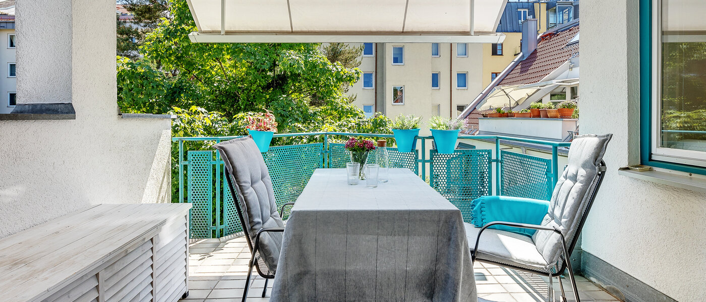 attico con terrazzo München Maxvorstadt 01 balcone 12588