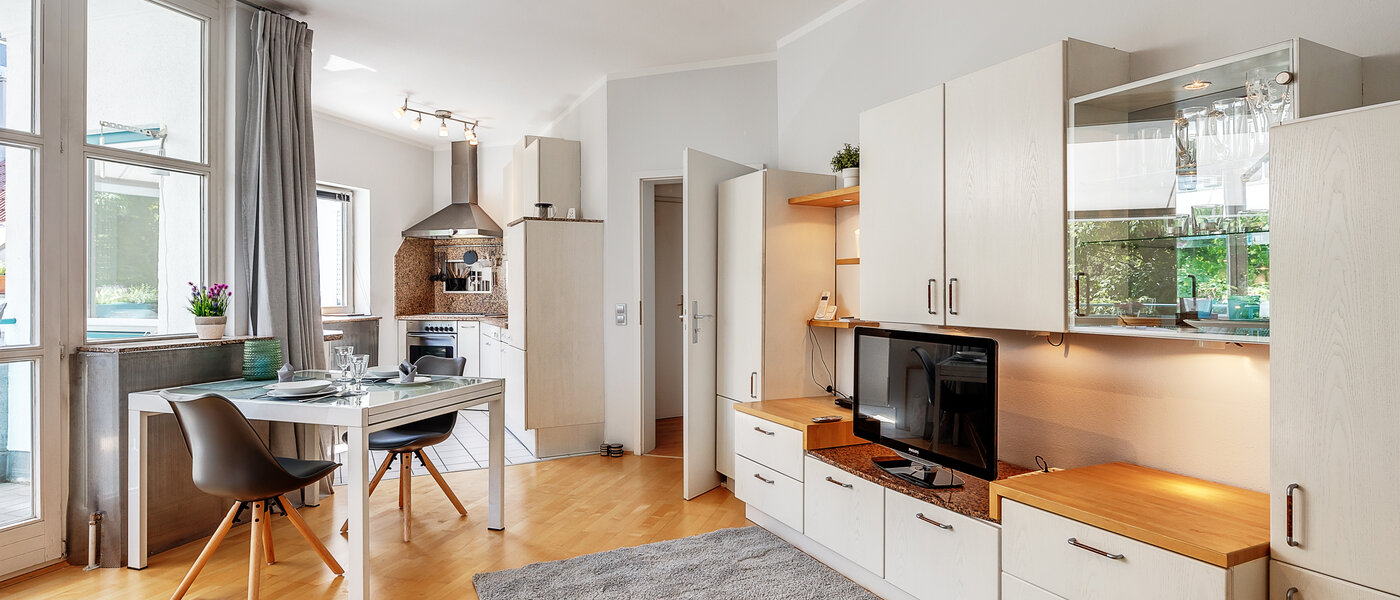 attico con terrazzo München Maxvorstadt 04 zona living 12588