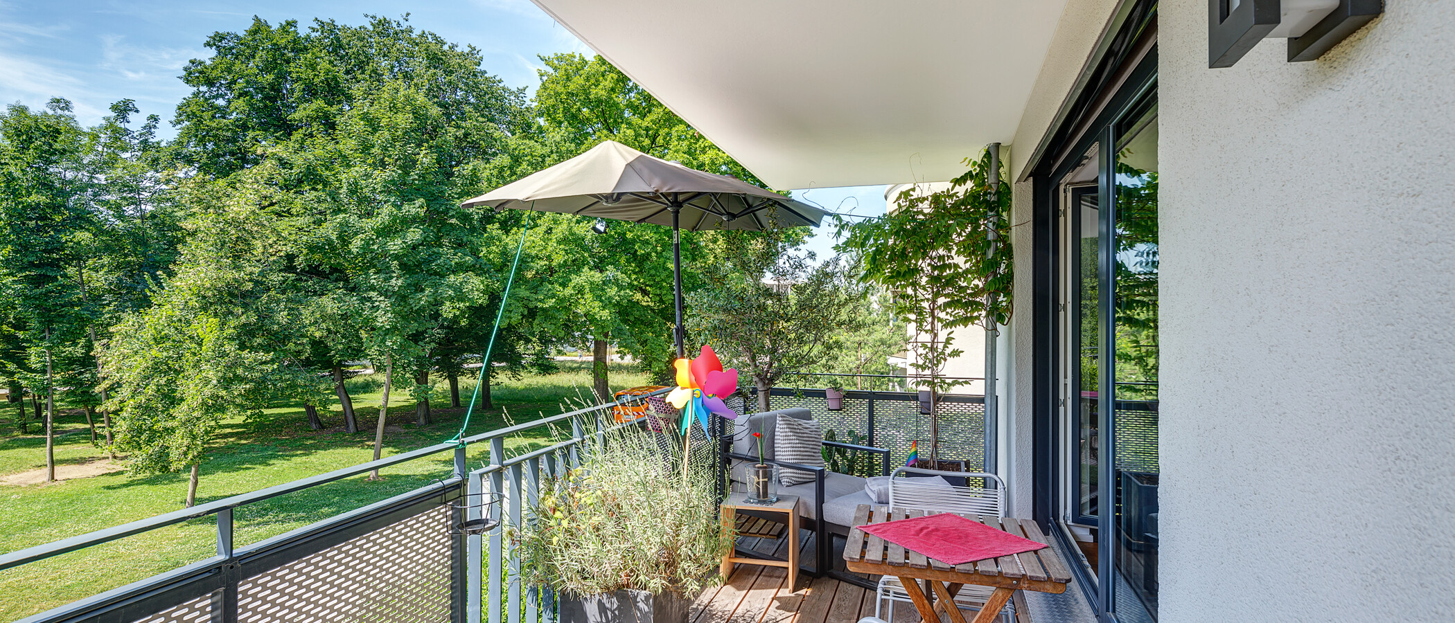 appartamento München Schwabing - Domagkpark 01 balcone 12597