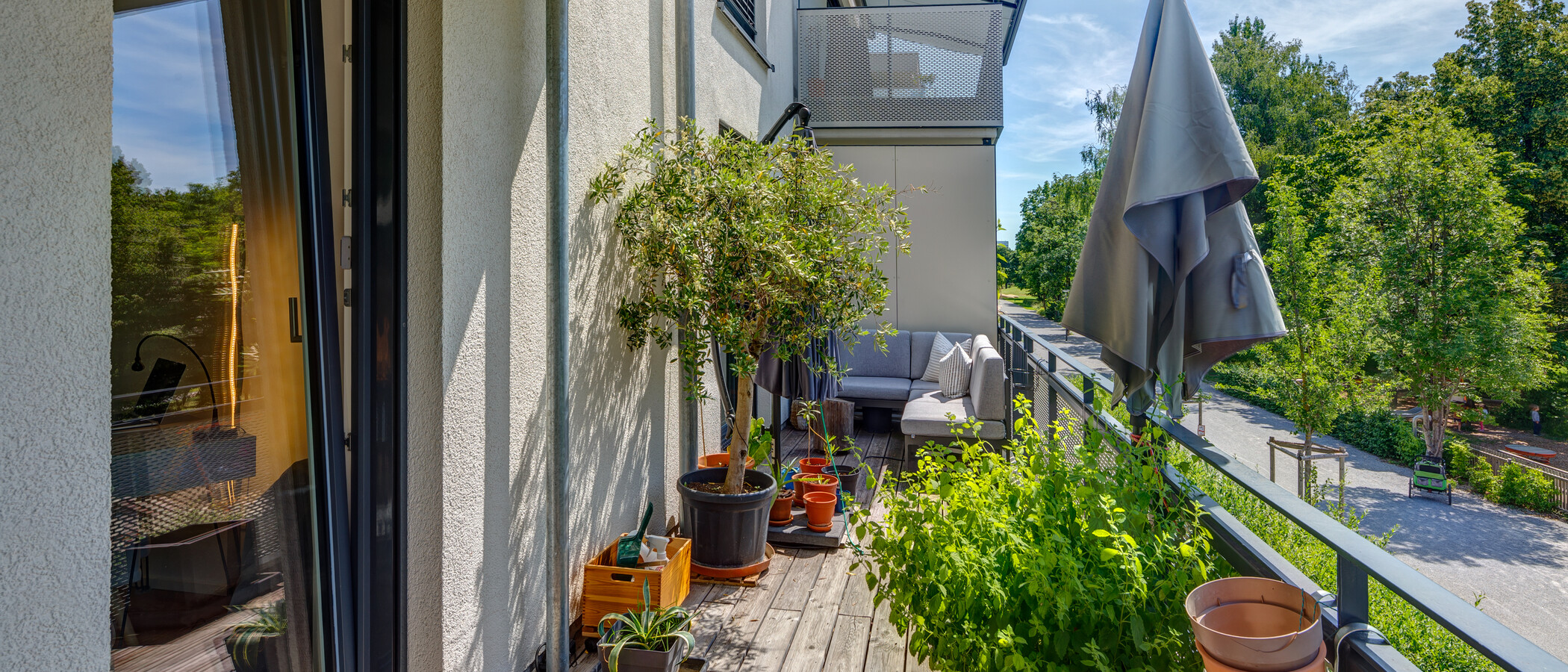 appartamento München Schwabing - Domagkpark 03 balcone 12597