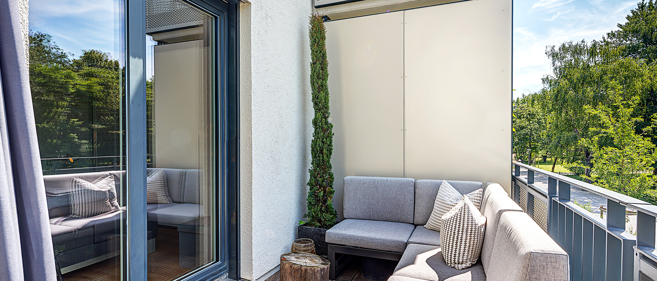 appartamento München Schwabing - Domagkpark 04 balcone 12597