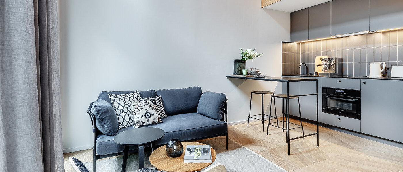 maisonnette con galleria München Herzogpark 03 zona living 12611