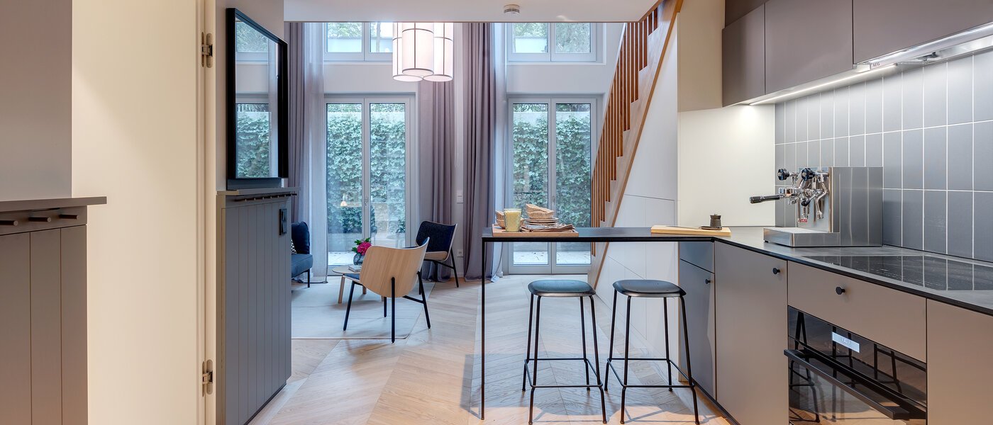 maisonnette con galleria München Herzogpark 03 cucina 12615