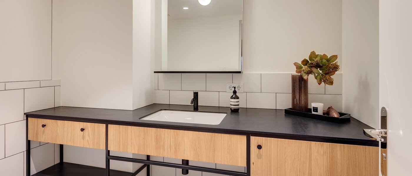 maisonnette con galleria München Herzogpark 01 toilette per gli ospiti 12615